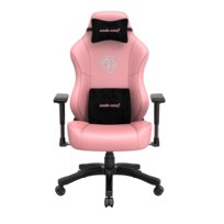 Fotel gamingowy skórzany Anda Seat Phantom 3 L różowy obrotowy