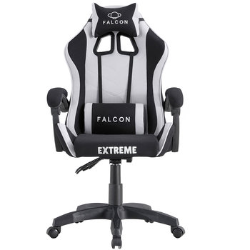 Fotel Gamingowy Z Tkaniny - Extreme Falcon Light Gray Z Płynną Regulacją Oparcia - Extreme