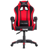 Fotel Gamingowy z tkaniny EXTREME Falcon Red , krzesło gracza