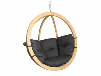 Fotel hamakowy drewniany, grafitowy Swing Chair Single (3) - Koala