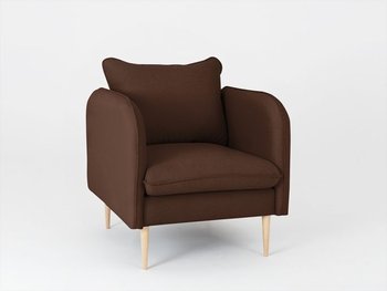 Fotel INSIT POSH WOOD, brązowy, 90x80x89 cm - Instit