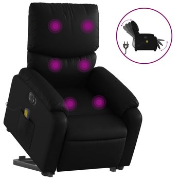 Fotel masujący elektryczny, czarny, 75x99x99 cm - Zakito