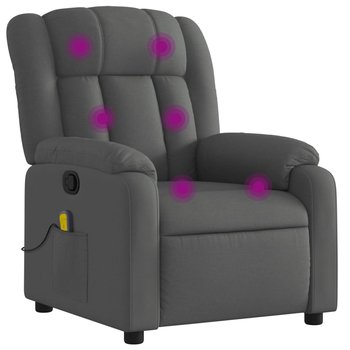 Fotel masujący rozkładany 6-punktowy 135° ciemnosz - Zakito