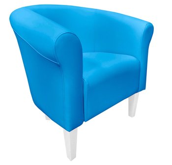 Fotel Milo D25 Niebieski Nogi - Atos