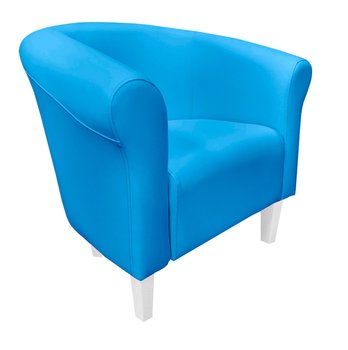 Fotel Milo D25 Niebieski Nogi - Atos