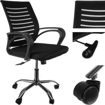 Fotel Obrotowy Biurowy Ergonomiczny Krzesło Siatka MALATEC - Iso Trade