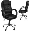 Fotel Obrotowy Biurowy Krzesło Biurowe Tilt Chrom MALATEC - Iso Trade