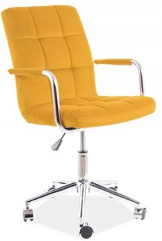 Fotel obrotowy biurowy q-022 velvet curry - Signal
