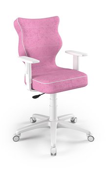 Fotel obrotowy do biurka różowy, biały, rozmiar 5 - ENTELO
