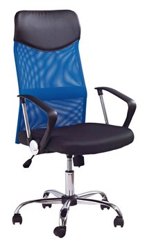 Fotel obrotowy PROFEOS Vespan, niebiesko-czarny, 61x63x120 cm - Profeos