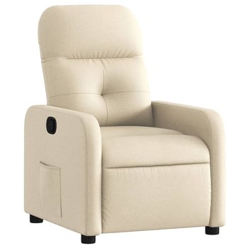 Fotel odchylany kremowy 66x89x96 cm - Zakito
