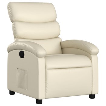Fotel odchylany kremowy 70x92x99,5 cm - Zakito