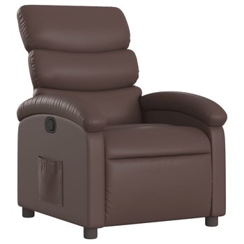 Fotel odchylany z funkcją leżenia, brązowy, 70x92x / AAALOE - Inny producent