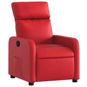 Fotel odchylany z kieszenią boczną, czerwony, 66x8 - Zakito