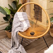 Fotel Ogrodowy Acapulco Rattan 72x79x85 cm Homla