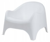 FOTEL OGRODOWY NOWOCZESNY NA TARAS BALKON LEKKI PRAKTYCZNY LOFT 70CM BIAŁY