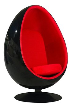 Fotel Ovalia Black Czerwony - King Home