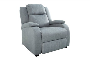 Fotel relaksacyjny Hollywood jasnoszary poliester 105cm (Z37930) - INTERIOR