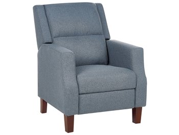 Fotel rozkładany niebieski EGERSUND - Beliani