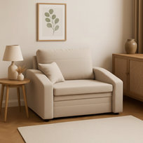 Fotel rozkładany VERTICO 80 cm, Beżowy