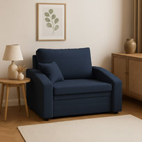 Fotel rozkładany VERTICO 80 cm, Granatowy