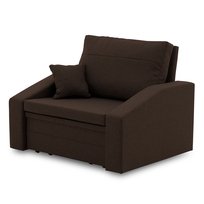 Fotel rozkładany VERTICO 90 cm, Brązowy
