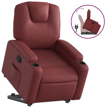Fotel rozkładany z funkcją podnoszenia, kolor: win / AAALOE - Inny producent
