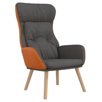 Fotel stylowy, komfortowy, ciemnoszary, 70x77x94 c