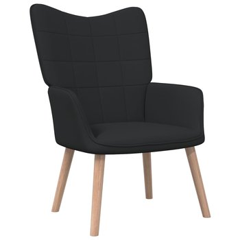 Fotel stylowy z kratkowaniem, czarny, 61,5x69x95,5 - Zakito