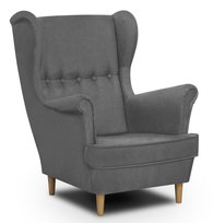 Fotel uszak wygodny skandynawski MALMER jasno szary