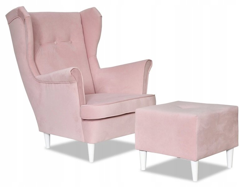 Фото - Диван Salon Professional Fotel Uszak z podnóżkiem SALON PIĘKNOŚCI róż PINK 