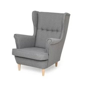 Fotel USZAK ZELLA Mini dla dzieci, jasny szary - Adams Group