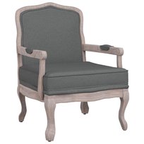 Fotel Vintage Francuski, Ciemnoszary, 64x64x90 cm