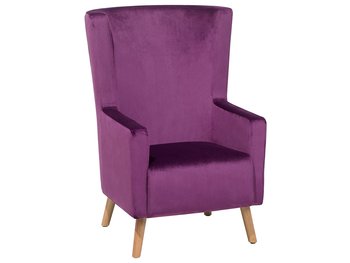 Fotel welurowy BELIANI Oneida, purpurowy, 50x50 cm - Beliani
