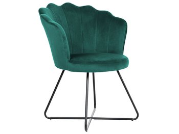 Fotel welurowy zielony LOVELOCK - Beliani