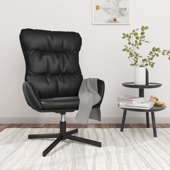 Fotel wypoczynkowy, czarny, sztuczna skóra - vidaXL