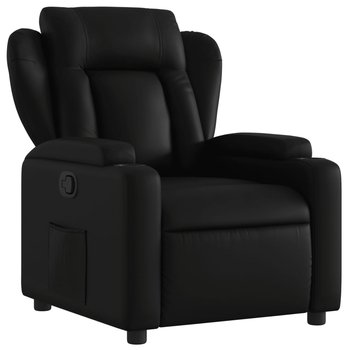Fotel z funkcją odchylania, czarny, sztuczna skóra / AAALOE - Inny producent