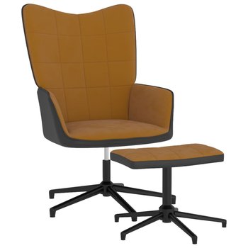 Fotel z podnóżkiem brązowy 62x68x98 cm - Zakito Europe