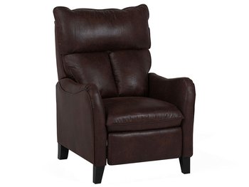 Fotel ze skóry ekologicznej BELIANI Royston, brązowy, 52x53 cm - Beliani