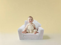 FOTELIK DLA DZIECI ROZKŁADANY FOTEL PLUSZOWY PUFA