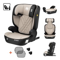 Fotelik samochodowy dla dzieci 2w1 100 -150 cm Joy 45 Beige I-Size, regulowany zagłówek prowadnice ISOFIX w zestawie