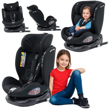 FOTELIK SAMOCHODOWY OBROTOWY 360° CZARNY 40-150 CM i-Size R129 + ISOFIX - LITTLE RIDER