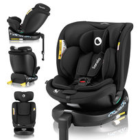 Fotelik samochodowy OBROTOWY baza +NOGA ISOFIX 40-150cm Lionelo Navy i-Size