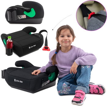 FOTELIK SAMOCHODOWY PODKŁADKA SIEDZISKO CZARNY R129 125-150 CM - LITTLE RIDER