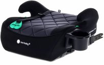 Fotelik Samochodowy Podstawka Booster Siedzisko Samochodowe Isofix 125-150 Cm Uchwyt Na Kubek Littlenestpro Czarny Sun Baby