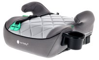 Fotelik Samochodowy Podstawka Booster Siedzisko Samochodowe Isofix 125-150 Cm Uchwyt Na Kubek Littlenestpro Szary Sun Baby