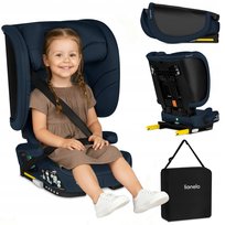 Fotelik samochodowy SKŁADANY 100-150cm ISOFIX 15-36kg SZEROKI Lionelo Orin