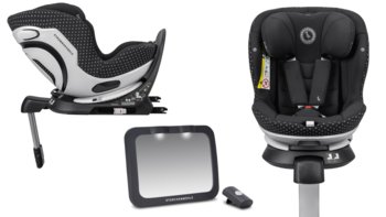 FOTELIK SAMOCHODOWY STM NIKI START M ONYX 9-18 ISIZE + LUSTERKO STM LED - Osann