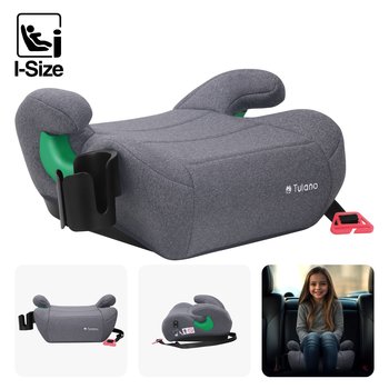 Fotelik samochodowy Tulano Cabby 25, i-Size, szerokie siedzisko, Szary - Tulano