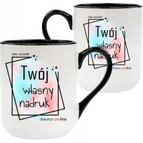FOTO KUBEK CERAMICZNY z własnym nadrukiem zdjęciem logo na prezent ELEGANT